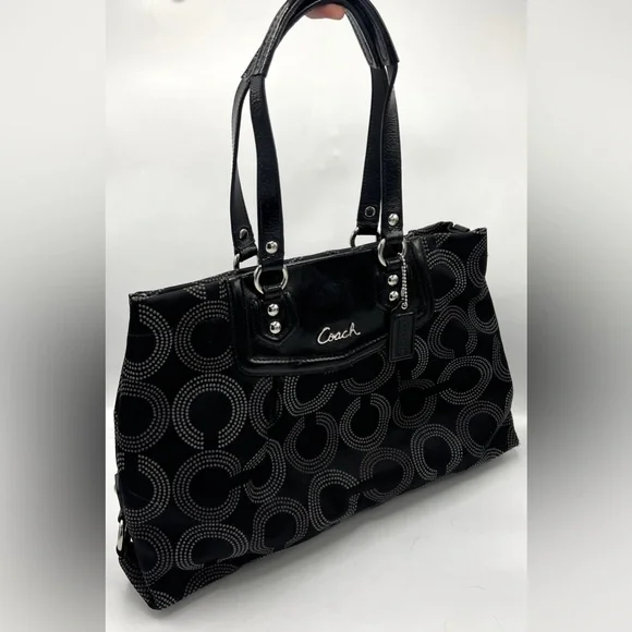 Coach Ashley Op Art Satchel - Picture 8 of 13